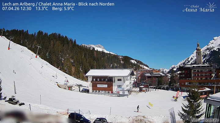 Archiv Foto Webcam Schlegelkopfareal, Lech