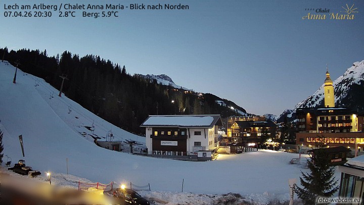 Archiv Foto Webcam Schlegelkopfareal, Lech