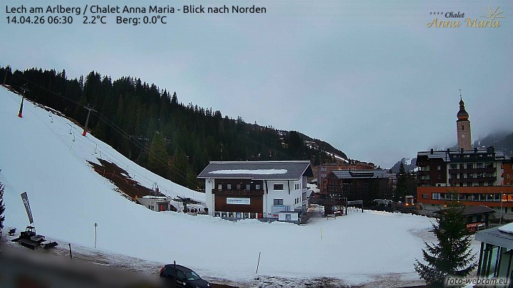 Archiv Foto Webcam Schlegelkopfareal, Lech