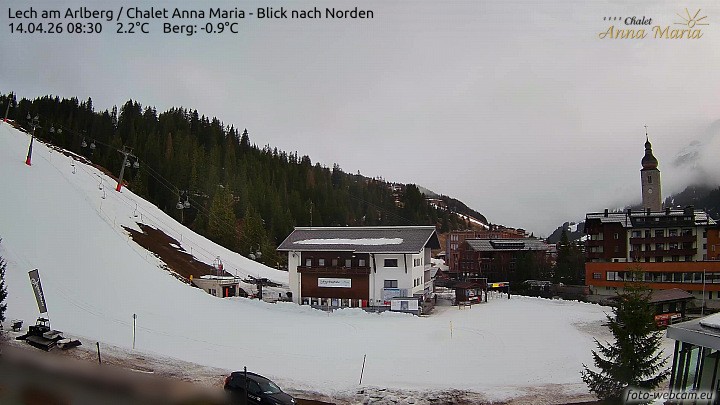 Archiv Foto Webcam Schlegelkopfareal, Lech