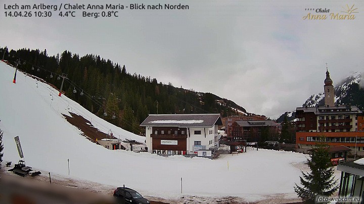 Archiv Foto Webcam Schlegelkopfareal, Lech