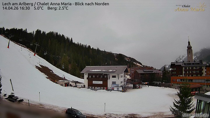 Archiv Foto Webcam Schlegelkopfareal, Lech