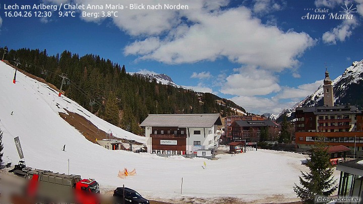 Archiv Foto Webcam Schlegelkopfareal, Lech