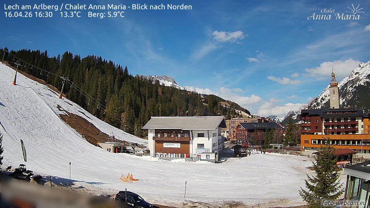 Archiv Foto Webcam Schlegelkopfareal, Lech