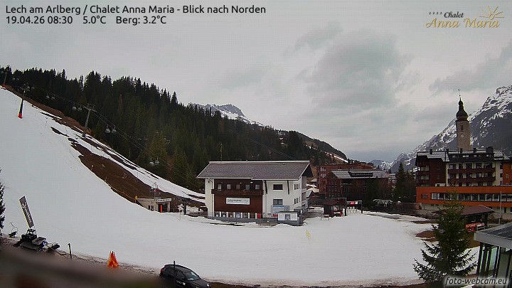 Archiv Foto Webcam Schlegelkopfareal, Lech