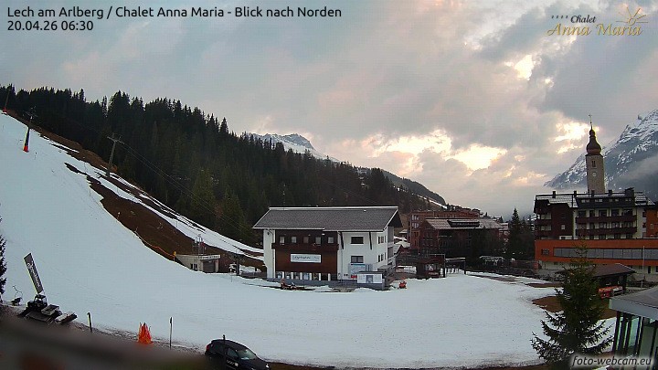 Archiv Foto Webcam Schlegelkopfareal, Lech