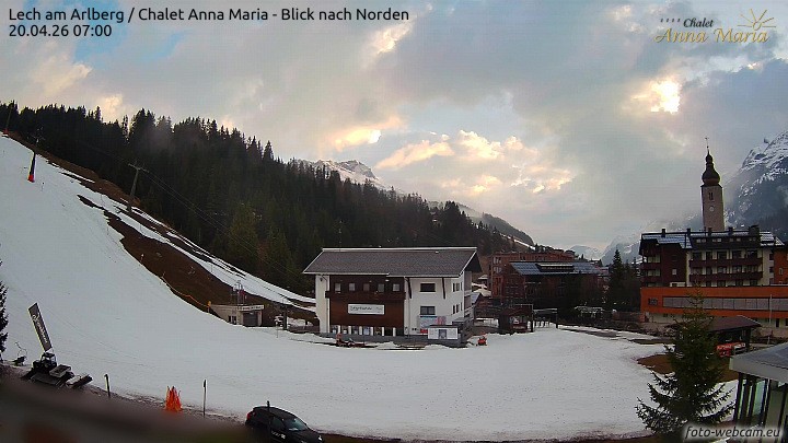 Archiv Foto Webcam Schlegelkopfareal, Lech