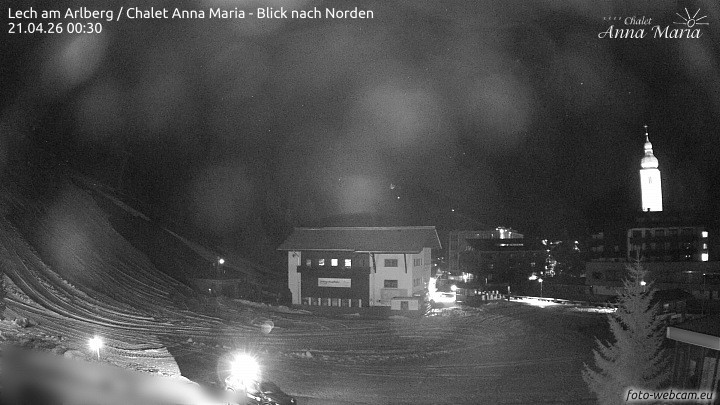 Archived image Webcam Lech (Chalet Anna Maria)