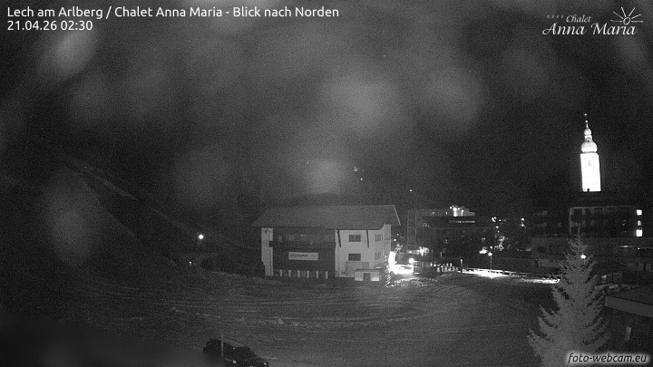 Archived image Webcam Lech (Chalet Anna Maria)