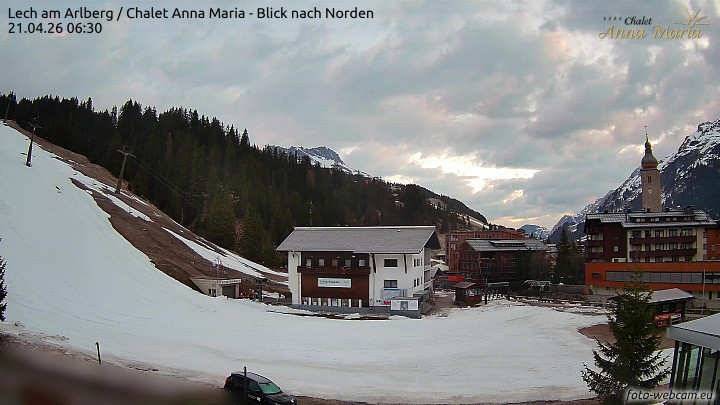 Archived image Webcam Lech (Chalet Anna Maria)