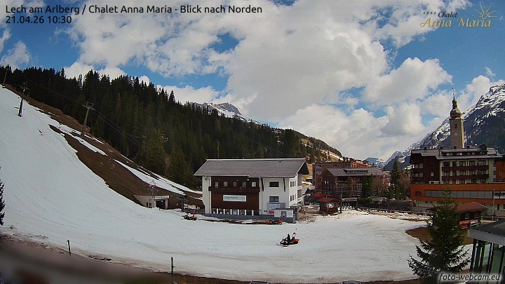 Archived image Webcam Lech (Chalet Anna Maria)