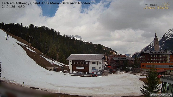 Archived image Webcam Lech (Chalet Anna Maria)