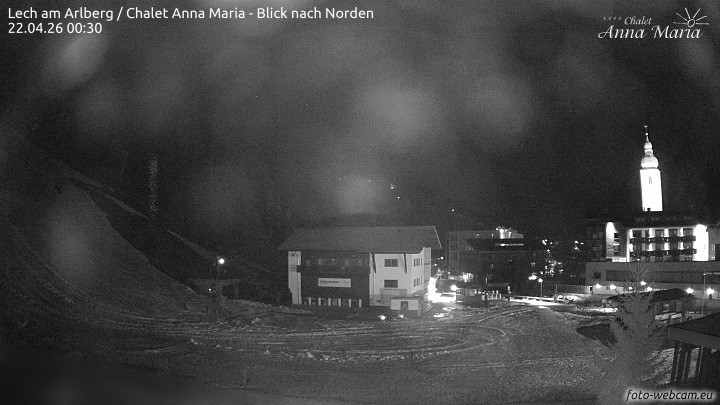 Archived image Webcam Lech (Chalet Anna Maria)