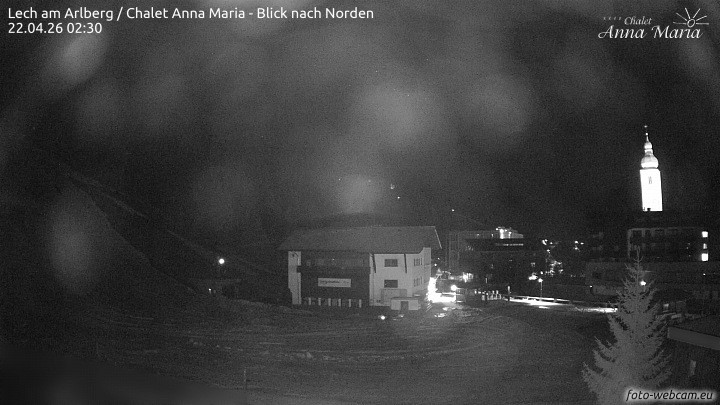 Archived image Webcam Lech (Chalet Anna Maria)