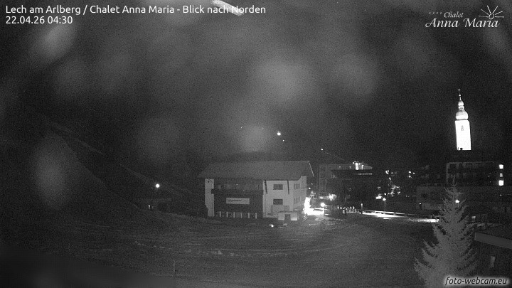 Archived image Webcam Lech (Chalet Anna Maria)