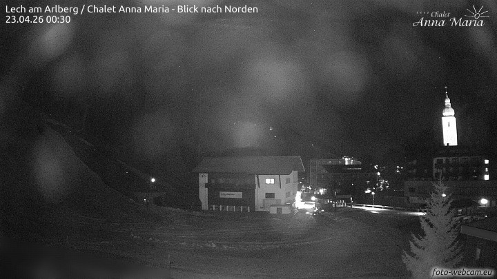 Archived image Webcam Lech (Chalet Anna Maria)