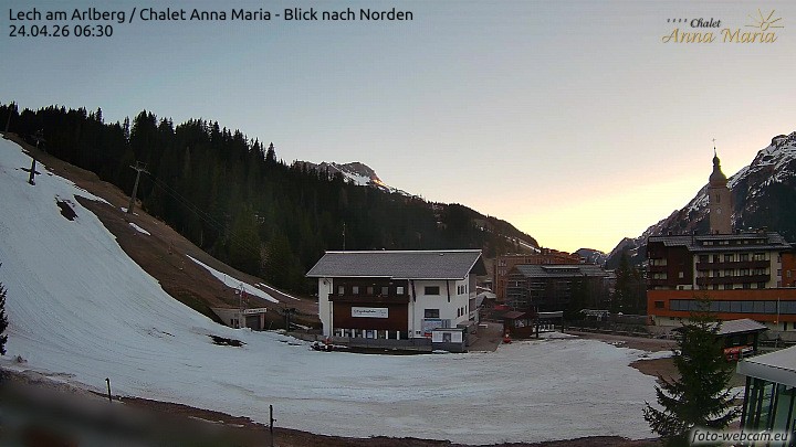 Archiv Foto Webcam Schlegelkopfareal, Lech