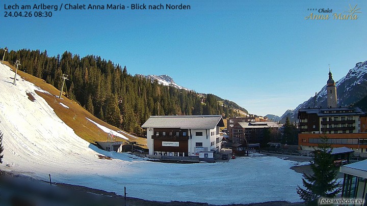 Archiv Foto Webcam Schlegelkopfareal, Lech