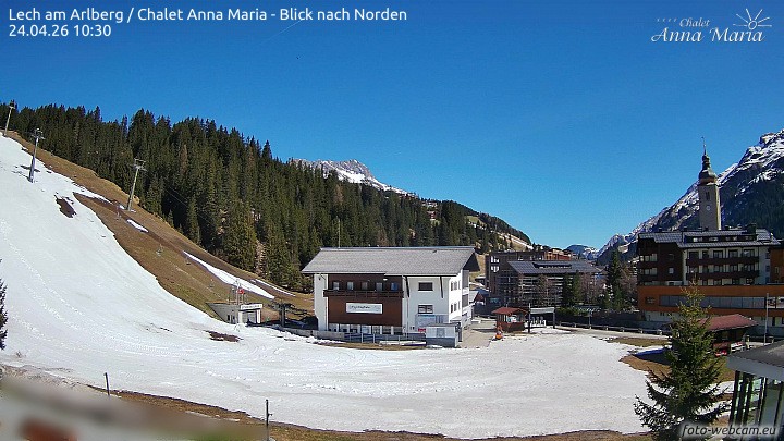 Archiv Foto Webcam Schlegelkopfareal, Lech
