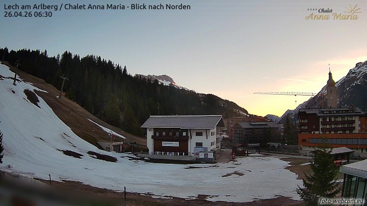 Archiv Foto Webcam Schlegelkopfareal, Lech