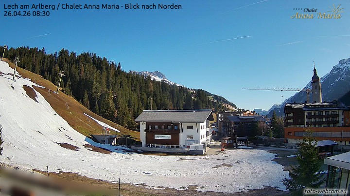 Archiv Foto Webcam Schlegelkopfareal, Lech