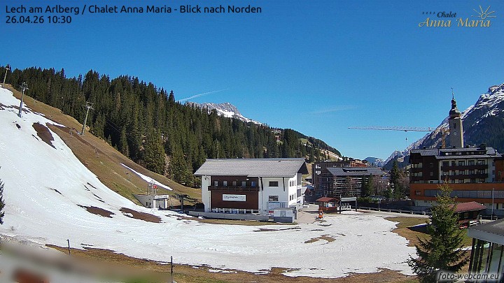Archiv Foto Webcam Schlegelkopfareal, Lech