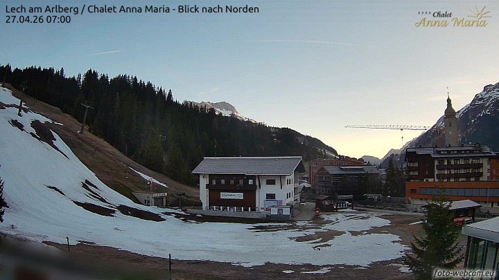 Archiv Foto Webcam Schlegelkopfareal, Lech