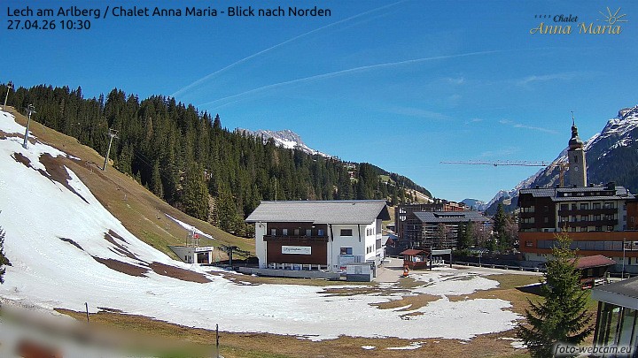 Archiv Foto Webcam Schlegelkopfareal, Lech