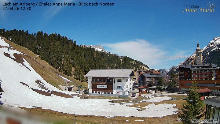 Archiv Foto Webcam Schlegelkopfareal, Lech