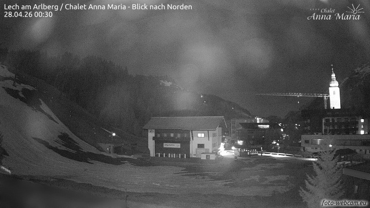Archived image Webcam Lech (Chalet Anna Maria)
