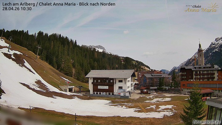 Archiv Foto Webcam Schlegelkopfareal, Lech