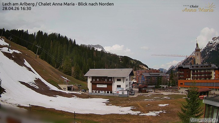 Archiv Foto Webcam Schlegelkopfareal, Lech