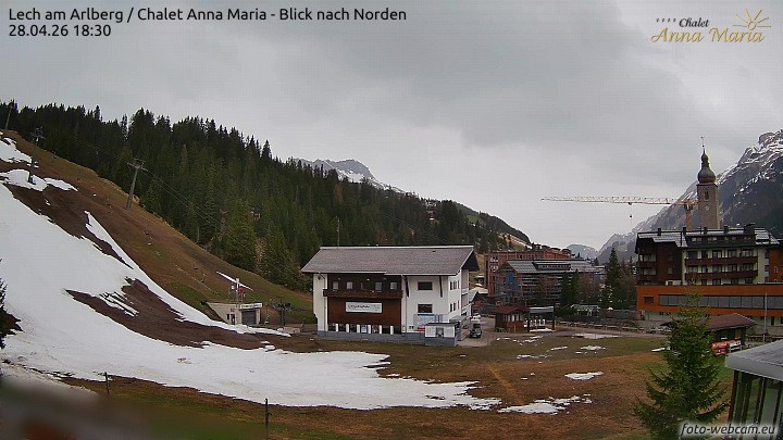 Archiv Foto Webcam Schlegelkopfareal, Lech