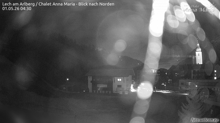 Archived image Webcam Lech (Chalet Anna Maria)