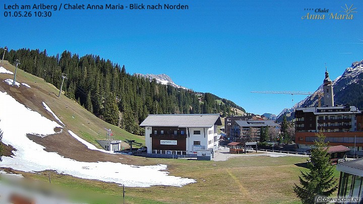 Archiv Foto Webcam Schlegelkopfareal, Lech