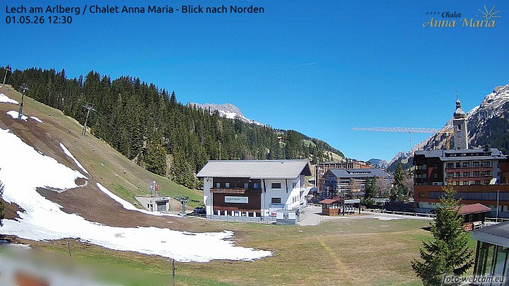Archiv Foto Webcam Schlegelkopfareal, Lech