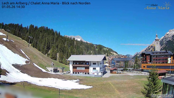 Archiv Foto Webcam Schlegelkopfareal, Lech