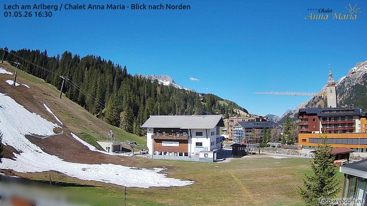 Archiv Foto Webcam Schlegelkopfareal, Lech