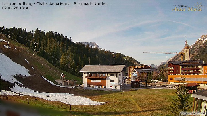 Archiv Foto Webcam Schlegelkopfareal, Lech