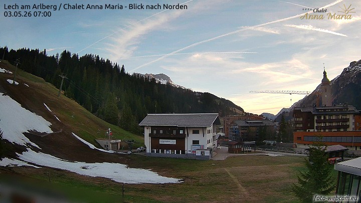 Archiv Foto Webcam Schlegelkopfareal, Lech