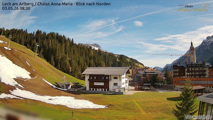 Archiv Foto Webcam Schlegelkopfareal, Lech