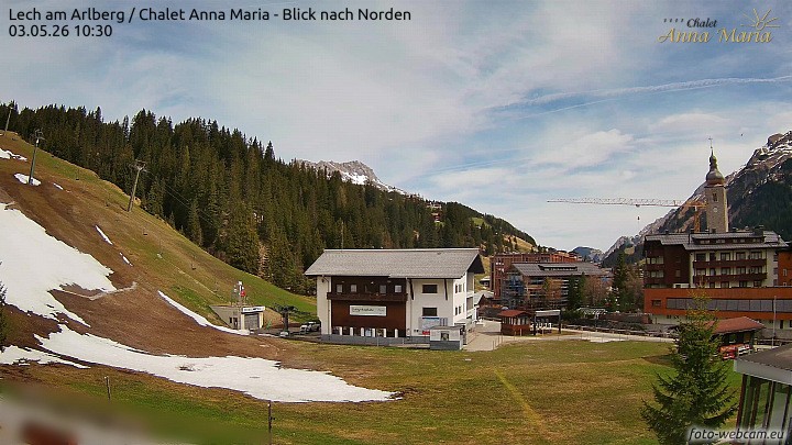 Archiv Foto Webcam Schlegelkopfareal, Lech