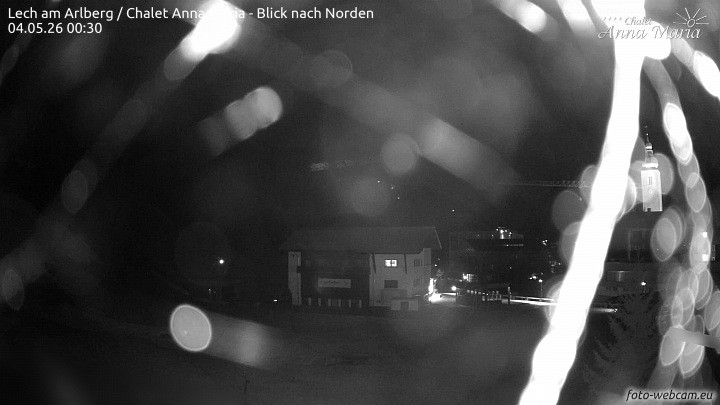 Archived image Webcam Lech (Chalet Anna Maria)