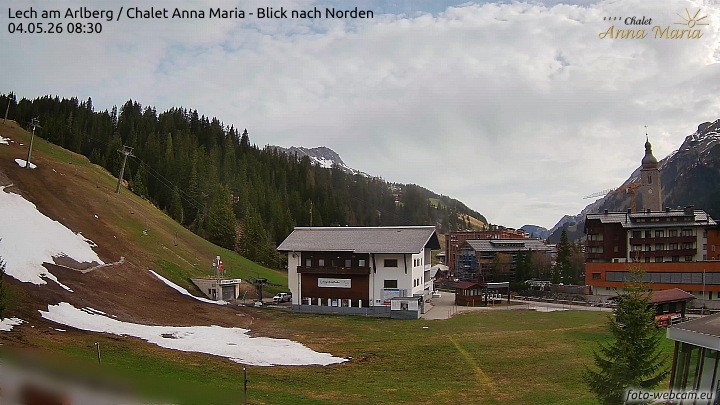Archived image Webcam Lech (Chalet Anna Maria)