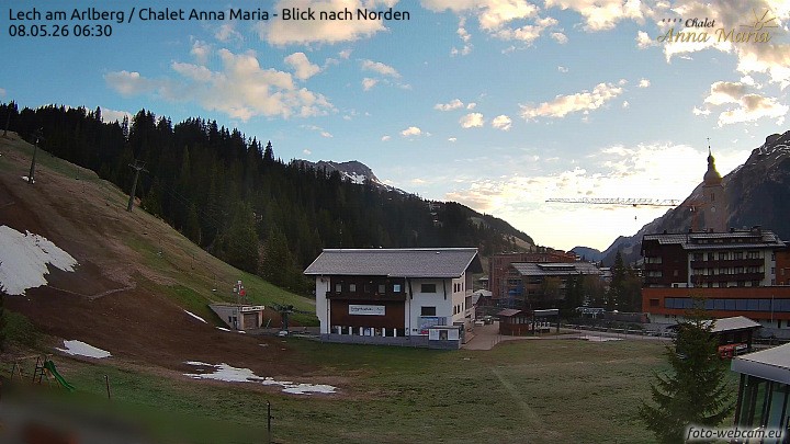 Archiv Foto Webcam Schlegelkopfareal, Lech
