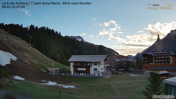 Archiv Foto Webcam Schlegelkopfareal, Lech