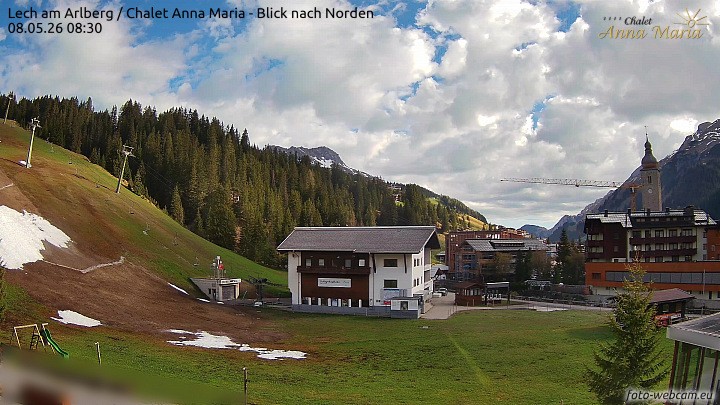 Archiv Foto Webcam Schlegelkopfareal, Lech