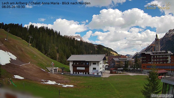 Archiv Foto Webcam Schlegelkopfareal, Lech