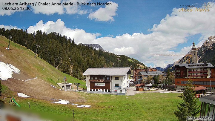 Archiv Foto Webcam Schlegelkopfareal, Lech