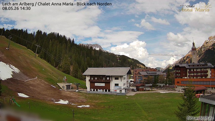 Archiv Foto Webcam Schlegelkopfareal, Lech